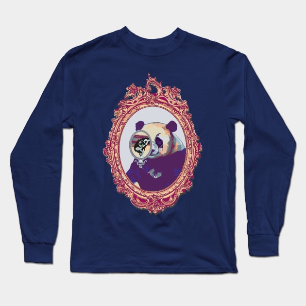 Panda MakeUp Long Sleeve T-Shirt by MisconceivedFantasy